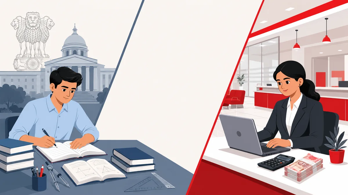 SSC CGL vs Bank PO exam comparison for government job aspirants in Thane