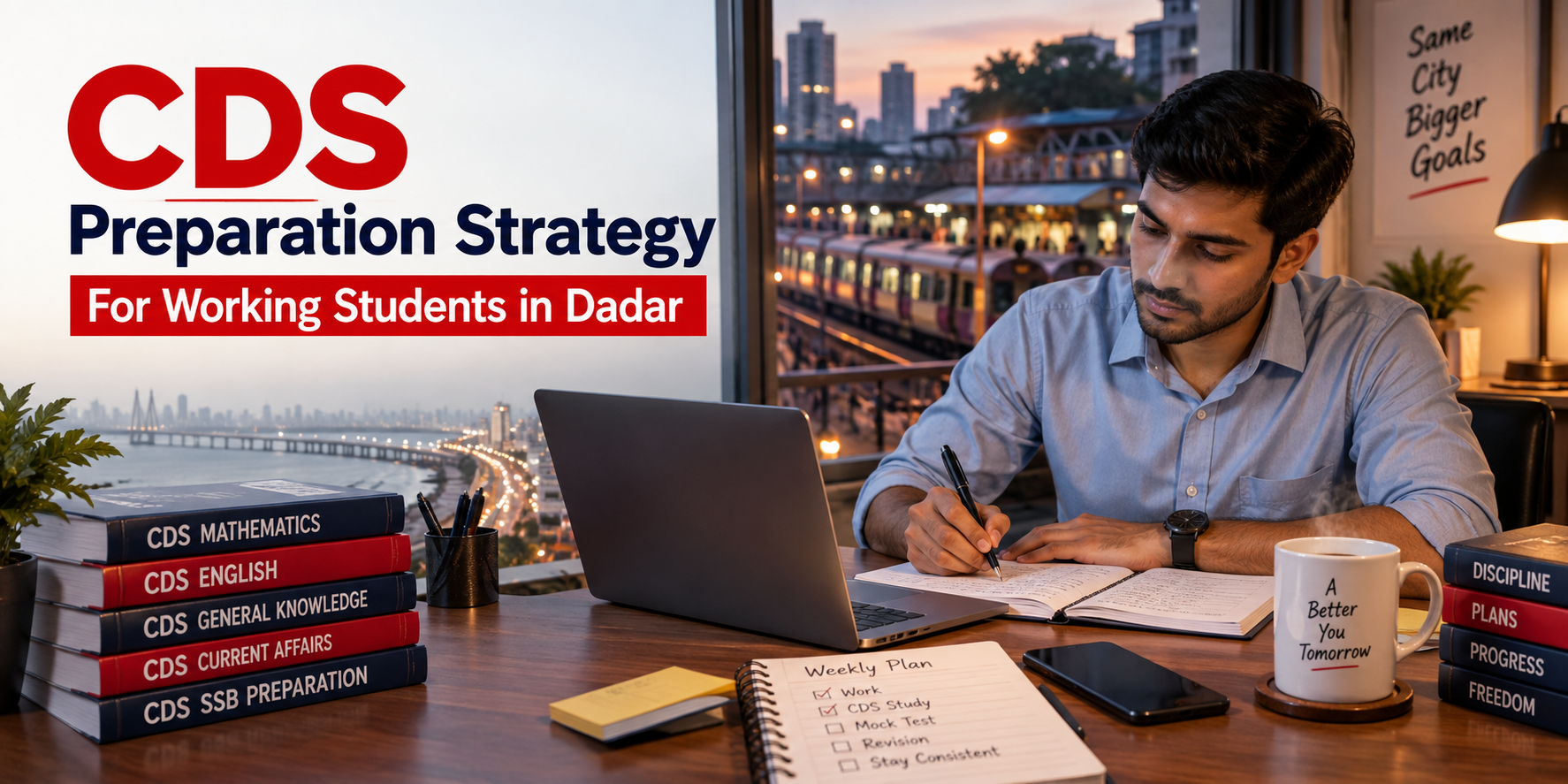 CDS preparation strategy for working students in Dadar